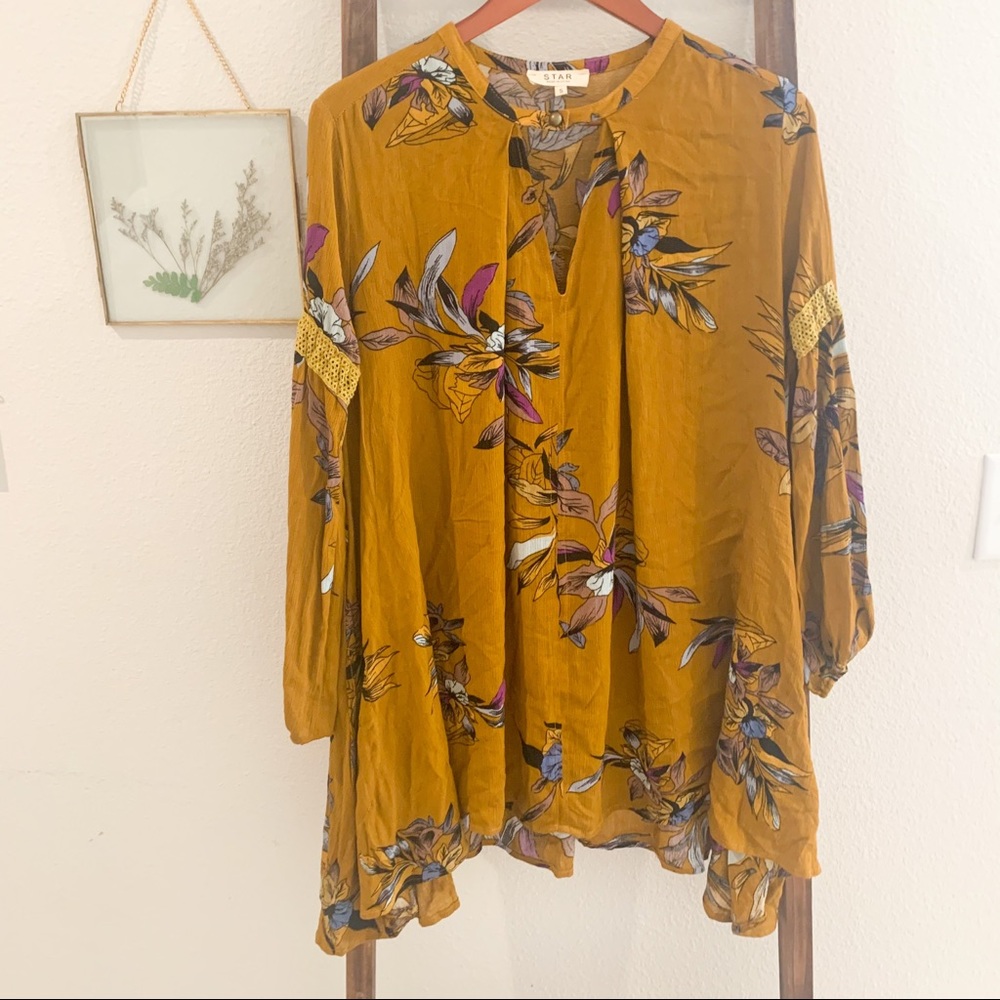 S Flowy Boho Blouse